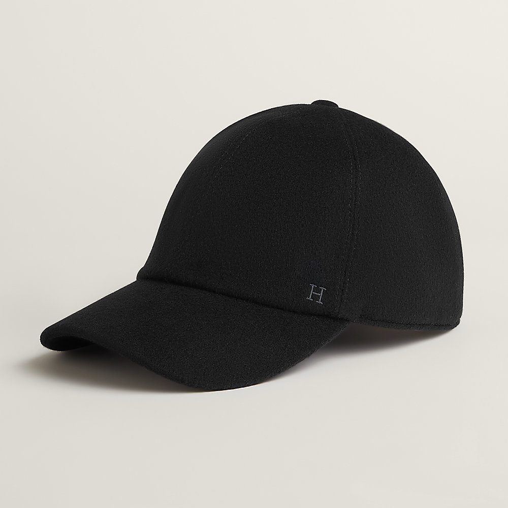 帽子 HERMES SAILOR HAT 60 Riley H Droit cap - Black | Hermès Canada